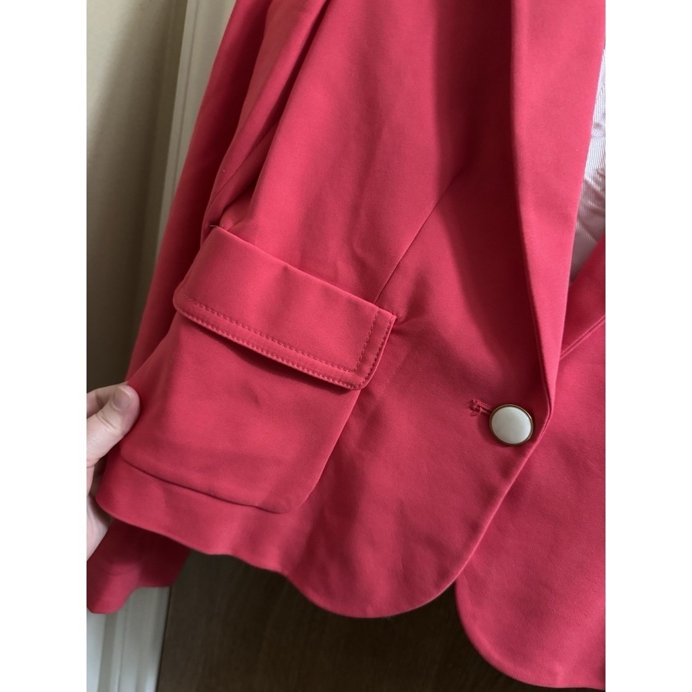 Zara Basic Single Button Blazer Jacket Size XS Fu… - image 6